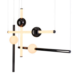 Lampa wisząca  L-4 LED czarna 110 cm ST-1691L-4 BLACK