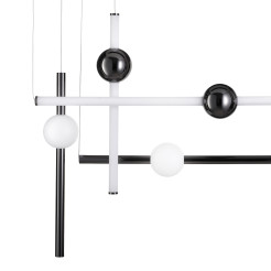 Lampa wisząca  L-4 LED czarna 110 cm ST-1691L-4 BLACK