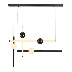 Lampa wisząca  L-4 LED czarna 110 cm ST-1691L-4 BLACK