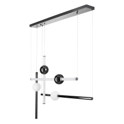Lampa wisząca  L-4 LED czarna 110 cm ST-1691L-4 BLACK