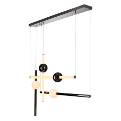 Lampa wisząca  L-4 LED czarna 110 cm ST-1691L-4 BLACK