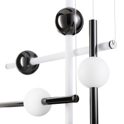 Lampa wisząca  L-4 LED czarna 110 cm ST-1691L-4 BLACK