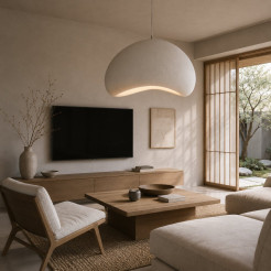Lampa wisząca  80 cm - biała DN426-800