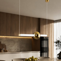 Lampa wisząca  63 - LED, 63 cm, złoty połysk ST-1688S mirror gold