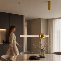 Lampa wisząca  63 - LED, 63 cm, złoty połysk ST-1688S mirror gold