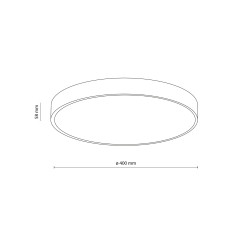 VELIS BROWN PLAFON LED 30W IP54 18285
