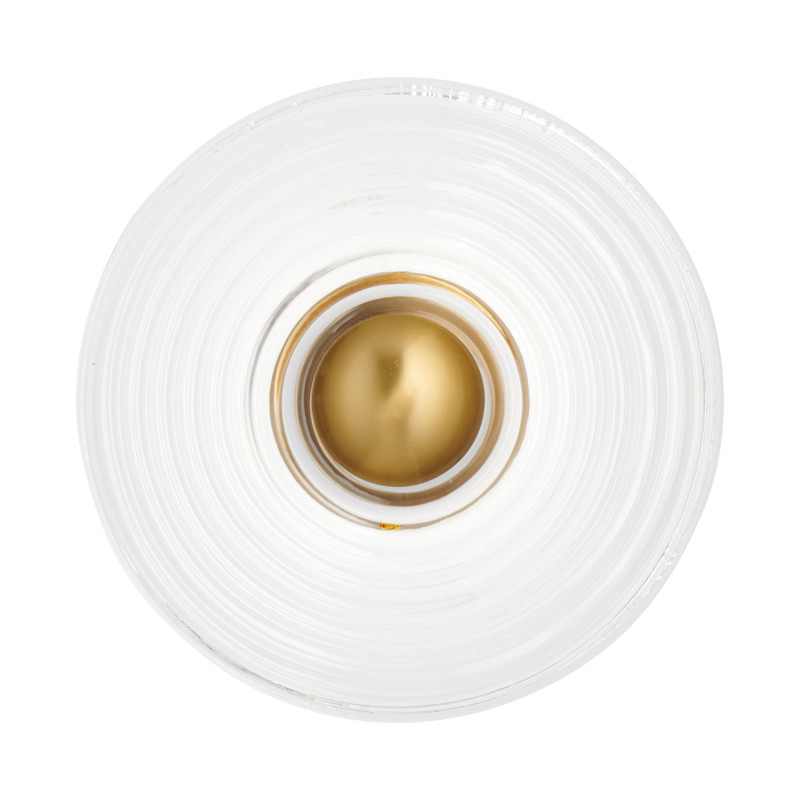 Lampa ścienna  30 cm transparentno złota ST-X007W