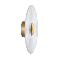 Lampa ścienna  30 cm transparentno złota ST-X007W