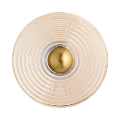 Lampa ścienna  30 cm bursztynowo złota ST-X007W amber