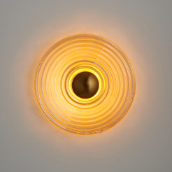 Lampa ścienna  30 cm bursztynowo złota ST-X007W amber