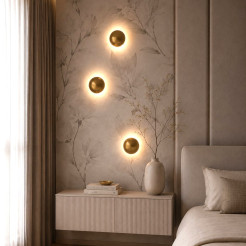Lampa ścienna BUTTON 16 cm LED złoty ST-9931W gold