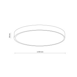 VELIS BROWN PLAFON LED 40W IP54 18289