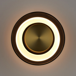 Lampa ścienna  18 cm - LED, szkło, szaro-złota ST-5072W smoky gold