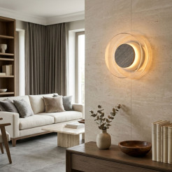 Lampa ścienna  18 – LED, szkło transparentne, brąz orzechowy ST-5072W transparent brown