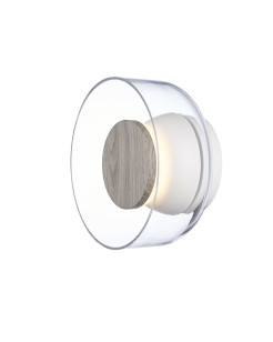 Lampa ścienna  18 – LED, szkło transparentne, brąz orzechowy ST-5072W transparent brown