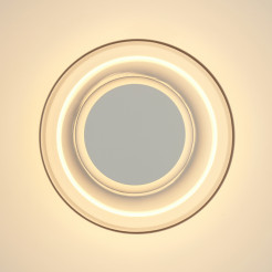 Lampa ścienna  18 – LED, szkło transparentne, biały środek ST-5072W transparent white