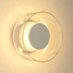 Lampa ścienna  18 – LED, szkło transparentne, biały środek ST-5072W transparent white