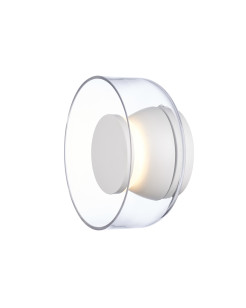 Lampa ścienna  18 – LED, szkło transparentne, biały środek ST-5072W transparent white
