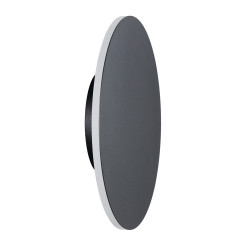 Lampa ścienna  25 cm - LED okrągła, metalowa, czarna ST-8293W/25 black