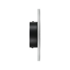 Lampa ścienna  20 cm - LED okrągła, metalowa, czarna ST-8293W/20 black