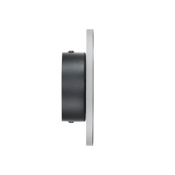 Lampa ścienna  15 cm - LED okrągła, metalowa, czarna ST-8293W/15 black