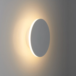Lampa ścienna  15 cm - LED okrągła, metalowa, czarna ST-8293W/15 black