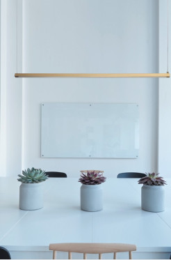 Lampa wisząca -80 LED - złota oprawa liniowa 4000K ST-8960-L80 gold 4000K