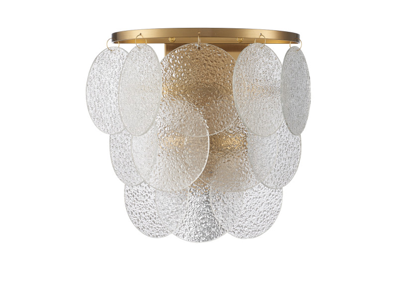 Lampa ścienna  30 cm - kinkiet złoty, kryształowy ST-D8584W
