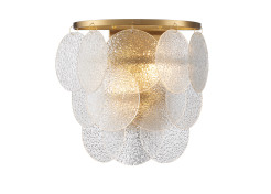 Lampa ścienna  30 cm - kinkiet złoty, kryształowy ST-D8584W