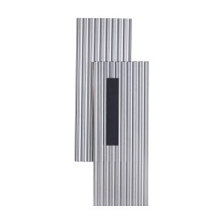 Lampa ścienna  LED, kinkiet czarny ryflowany dwustronny ST-HC-D09