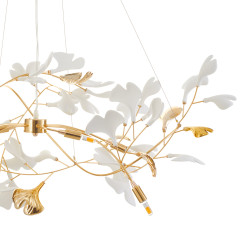 Lampa wisząca  GOLD 100 cm - złota, G9, regulowana, designerska XY080P-L1000 gold