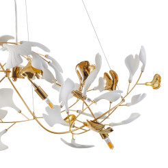 Lampa wisząca  GOLD 100 cm - złota, G9, regulowana, designerska XY080P-L1000 gold