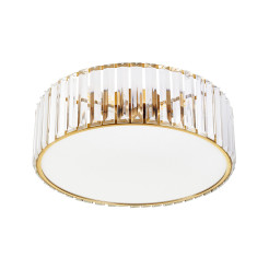 Plafon sufitowy glamour MAGIA 40 cm - złoty szczotkowany, kryształy K9 ST-D8801C-R40-MAGIA