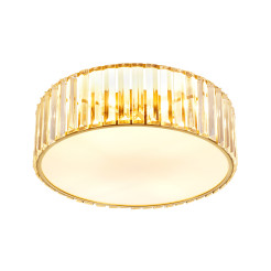 Plafon sufitowy glamour MAGIA 40 cm - złoty szczotkowany, kryształy K9 ST-D8801C-R40-MAGIA