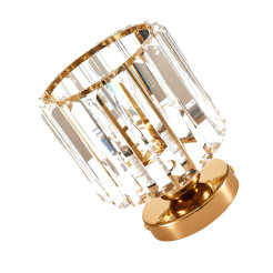 Plafon  szklany ze złotym detalem 12,5 cm ST-8876W gold