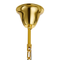 Lampa wisząca  80 cm - żyrandol złoto-kryształowy DN915-80P