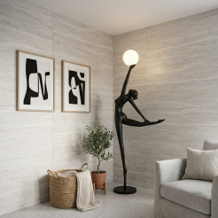 Lampa podłogowa WOMAN BALLERINA czarna 215 cm F9221