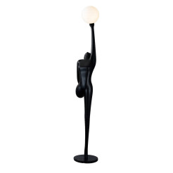 Lampa podłogowa WOMAN BALLERINA czarna 215 cm F9221