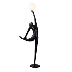 Lampa podłogowa WOMAN BALLERINA czarna 215 cm F9221