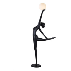 Lampa podłogowa WOMAN BALLERINA czarna 215 cm F9221