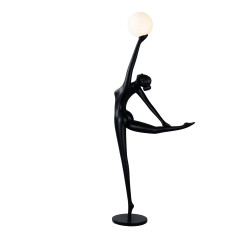 Lampa podłogowa WOMAN BALLERINA czarna 215 cm F9221
