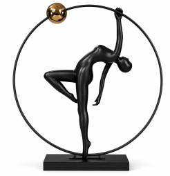 Lampa podłogowa WOMAN ARTISTIC czarna 200 cm F9320