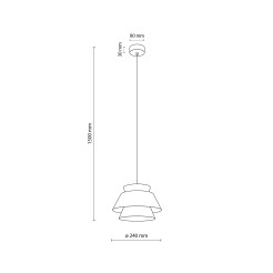 KALUM LEN LAMPA WISZĄCA 1XE27 11781