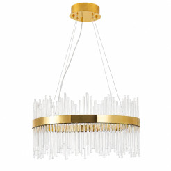 Lampa wisząca  60 cm – żyrandol LED, złoty do salonu ST-4999-60 mirror gold