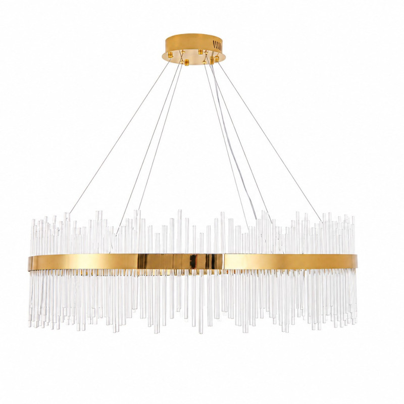 Lampa wisząca  100 cm – żyrandol LED, złoty do salonu ST-4999-100 mirror gold