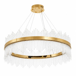 Lampa wisząca  100 cm – żyrandol LED, złoty do salonu ST-4999-100 mirror gold