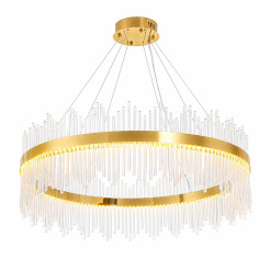 Lampa wisząca  100 cm – żyrandol LED, złoty do salonu ST-4999-100 mirror gold