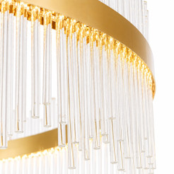 Lampa wisząca  100 cm – żyrandol LED, złoty do salonu ST-4999-100 mirror gold