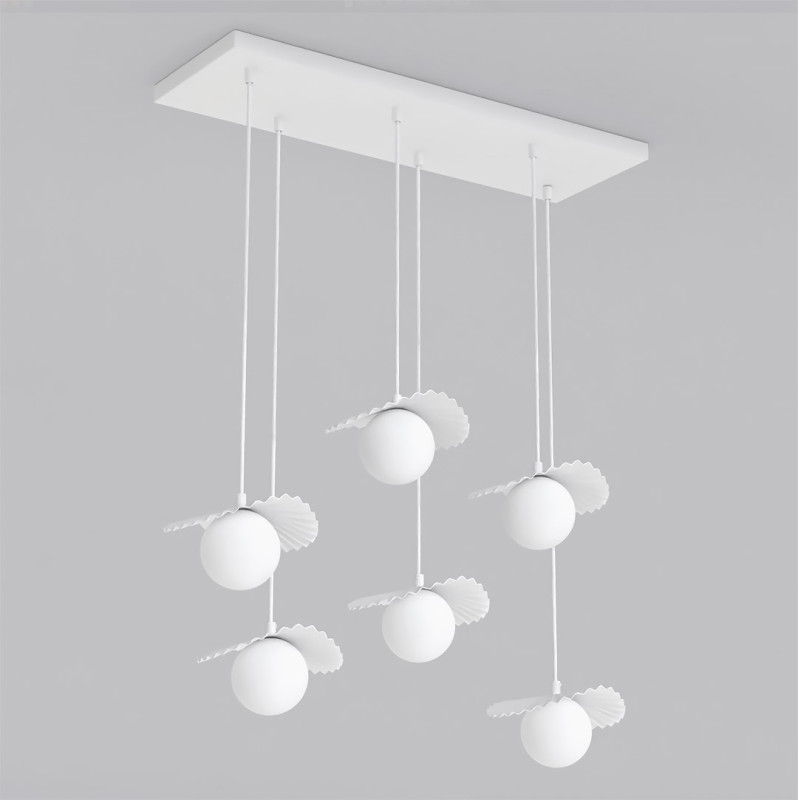 6 WHITE OPAL 1759/6
