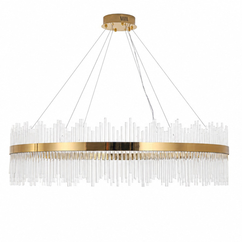 Lampa wisząca  120 cm – żyrandol LED, złoty do salonu ST-4999-120 mirror gold